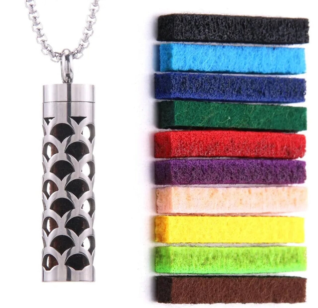 Stainless Aroma Pendant Necklace (Latice) (Coming Soon) Aroma Jewelry Your Oil Tools 