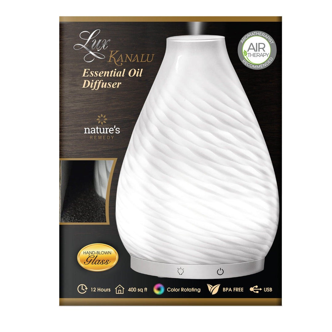Kanalu Hand Blown Glass Vase Diffuser Your Oil Tools 