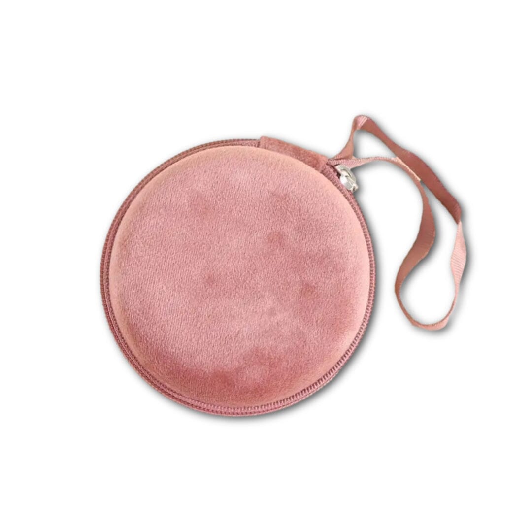 Round Hard Shell Case for 5/8 Dram Vials (Dusty Rose)