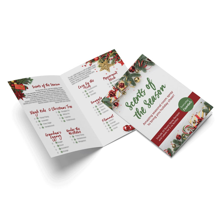 Scents of the Season Recipe Bi-Fold DIY Your Oil Tools 