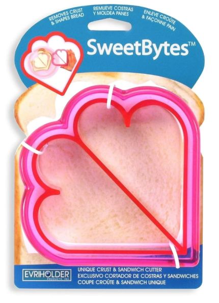 Sweet Bytes™ Heart-Shaped Crust Cutter (Pink) - Your Oil Tools