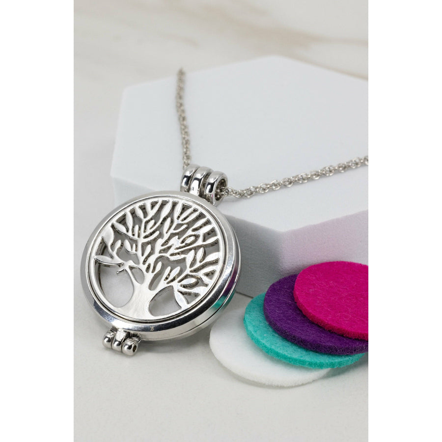 Tree of Life Diffuser Necklace Stainless Steel – Your Oil Tools
