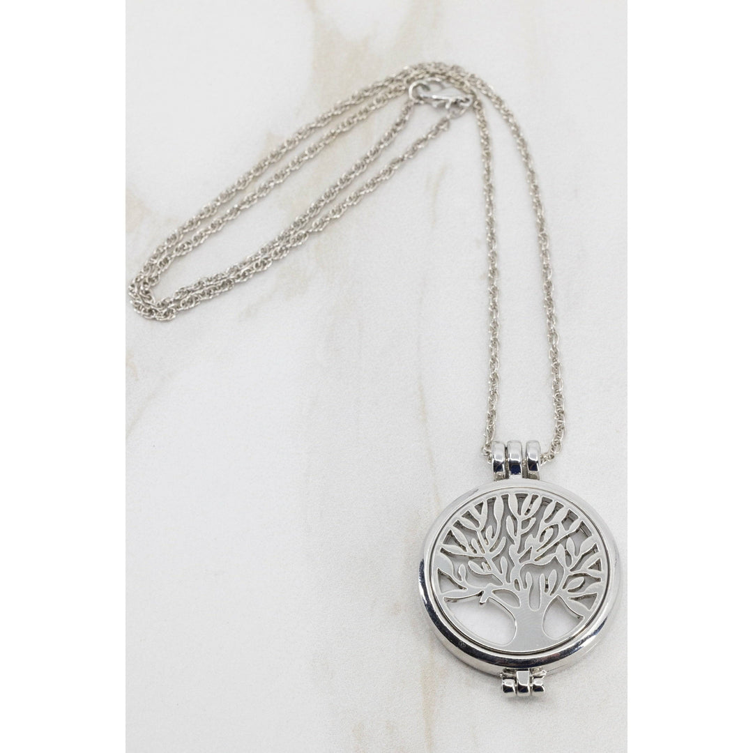 Tree of Life Diffuser Necklace Stainless Steel Aroma Jewelry Aroma2Go 