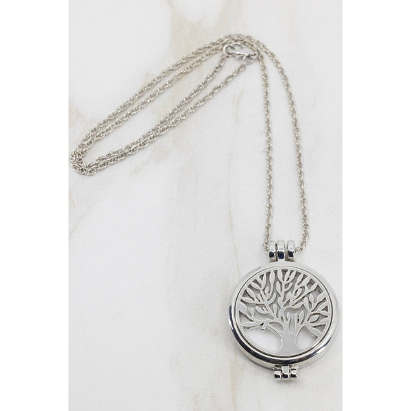 Tree of Life Diffuser Necklace Stainless Steel Aroma Jewelry Aroma2Go 