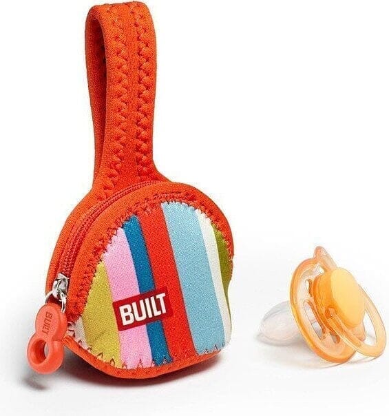 BUILT® Paci-Finder Single Pacifier Holder in Baby Pink Dots Cases Your Oil Tools 