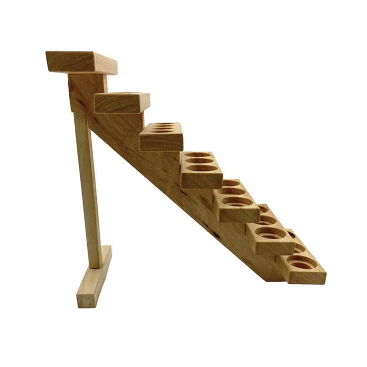 Handcrafted Wood Staircase Display Rack (Hickory) Displays MER 