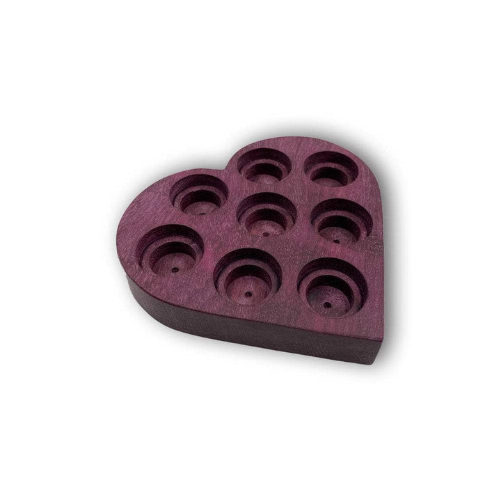 Multi-Size Heart Wood Display (Purple Heart) Displays MER 