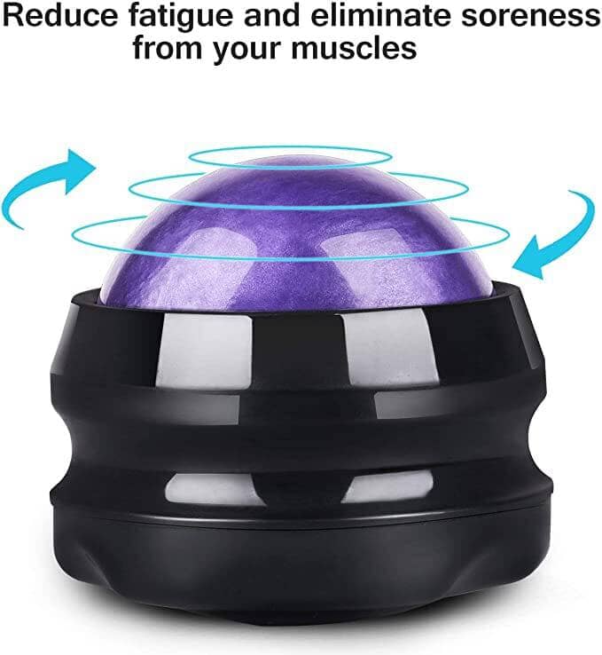 Massage Roller Ball for Sore Muscles (Purple) Accessories Your Oil Tools 