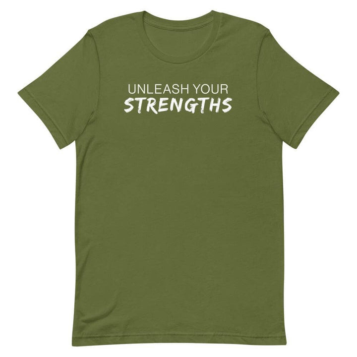 Unleash Your Strengths Short-sleeve unisex t-shirt Apparel Your Oil Tools Olive S 
