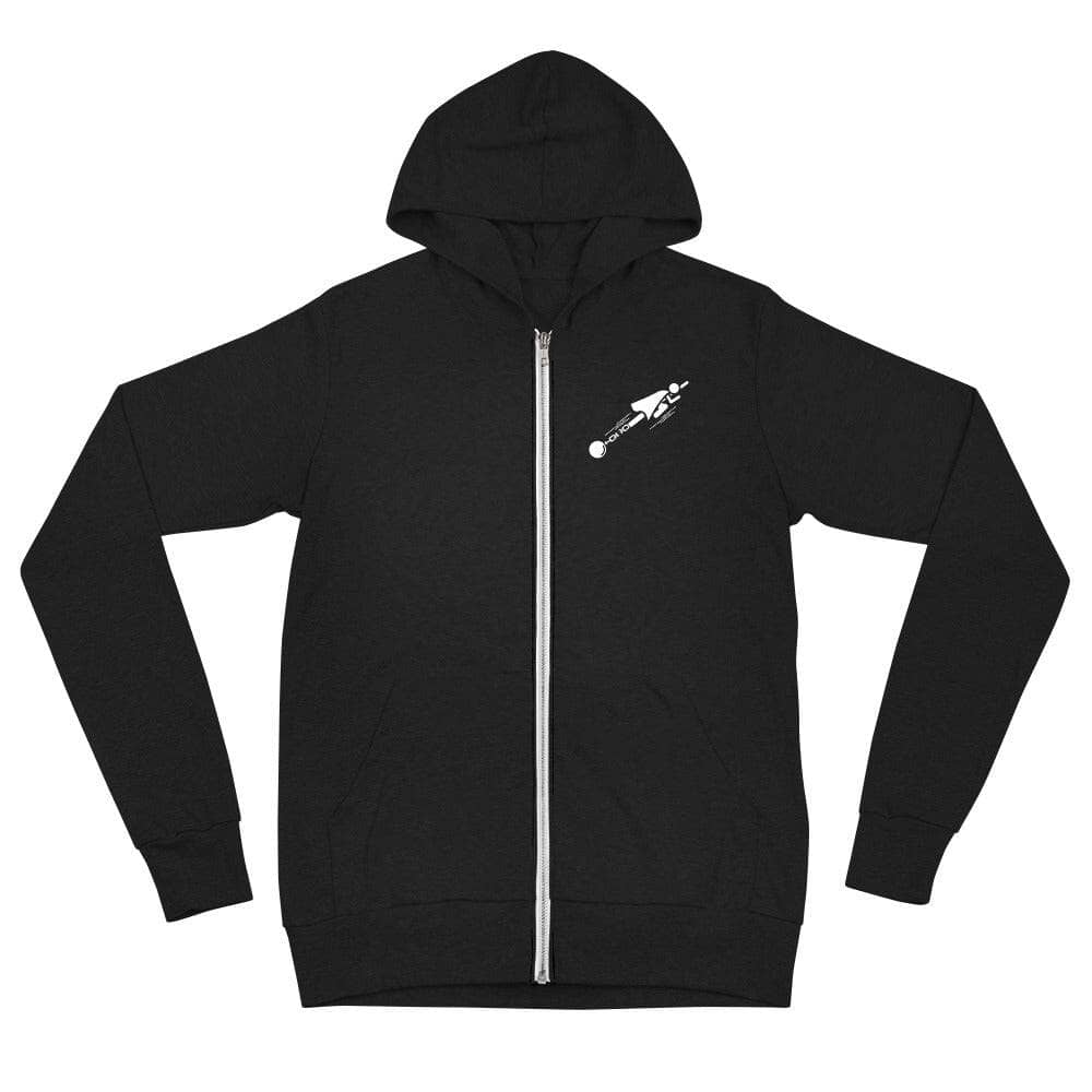 Unleash Your Strengths Unisex zip hoodie Apparel Your Oil Tools Solid Black Triblend XS 