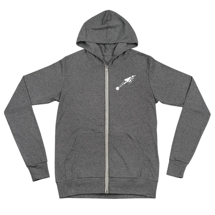 Unleash Your Strengths Unisex zip hoodie Apparel Your Oil Tools Grey Triblend XS 