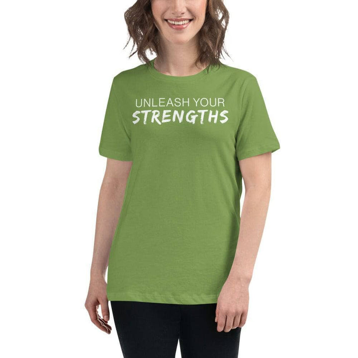 Unleash Your Strengths Women's Relaxed T-Shirt Apparel Your Oil Tools Leaf S 