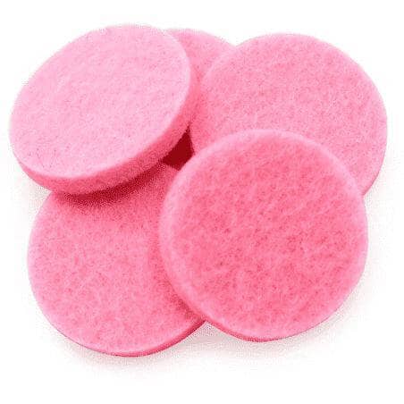 25mm Pink Replacement Pads (Pack of 10) Aroma Jewelry Your Oil Tools 