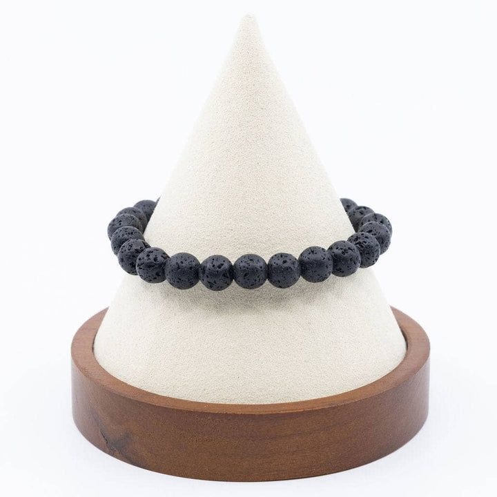 Lava Rock Bracelet (Black) Aroma Jewelry Your Oil Tools 