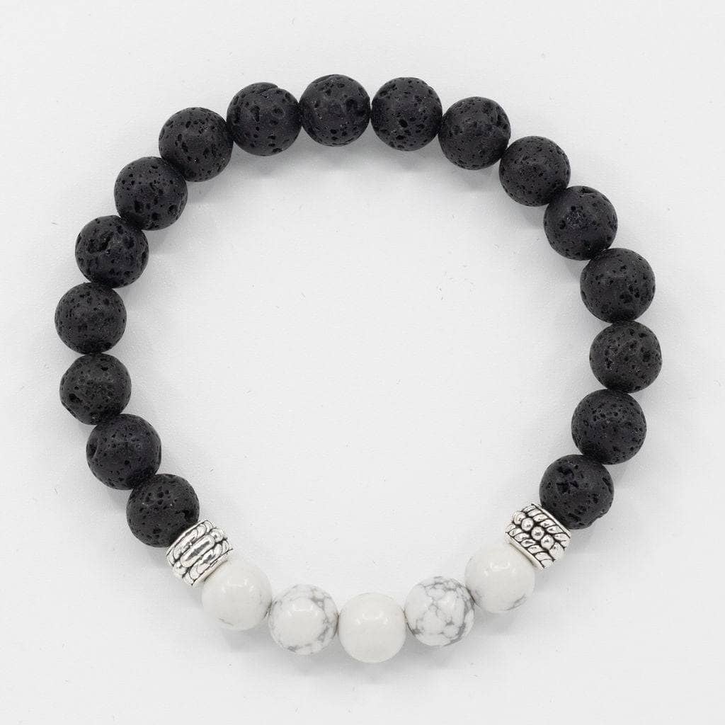 Lava Rock Bracelet (Marble) Aroma Jewelry Your Oil Tools 