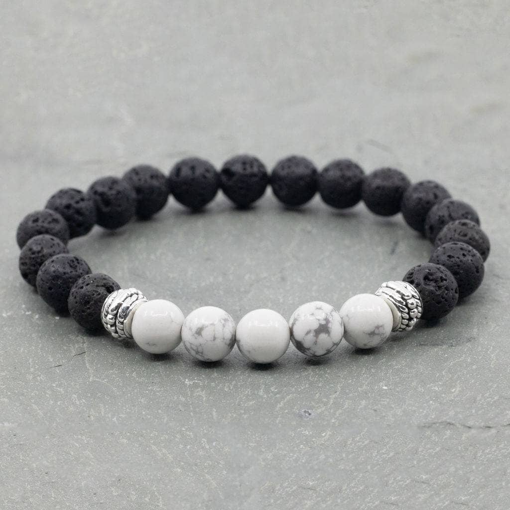 Lava Rock Bracelet (Marble) Aroma Jewelry Your Oil Tools 