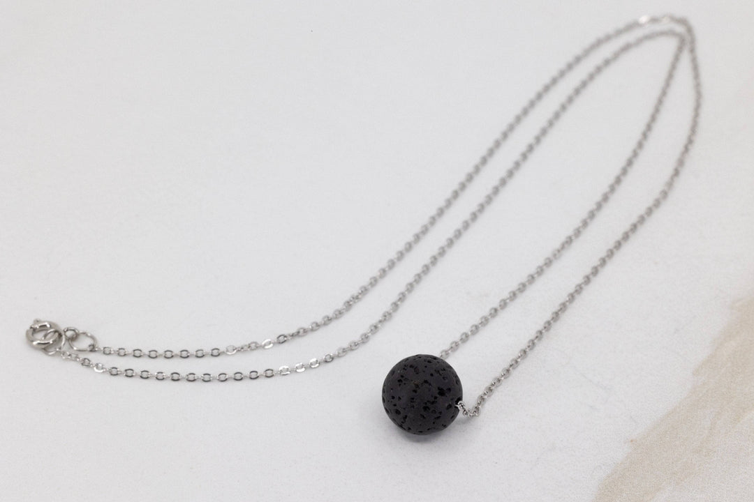The Aroma Stone Aroma Necklace with Silver Chain Aroma Jewelry Your Oil Tools 