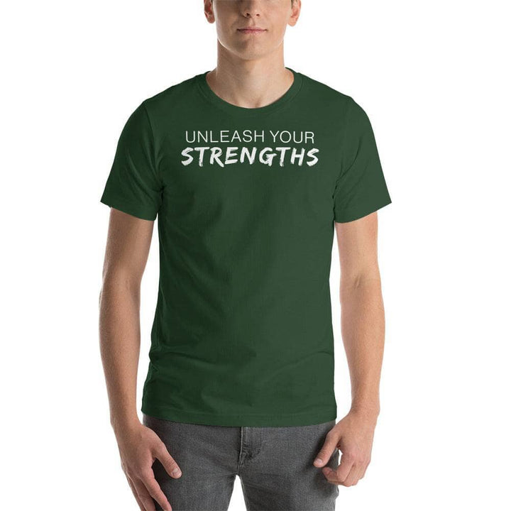 Unleash Your Strengths - Unisex t-shirt Your Oil Tools Forest S 