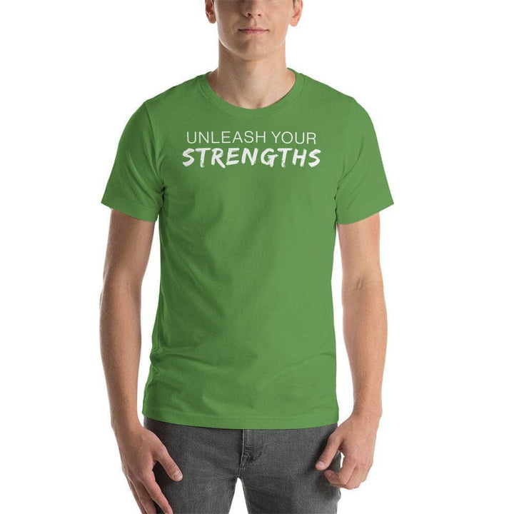 Unleash Your Strengths - Unisex t-shirt Your Oil Tools Leaf S 