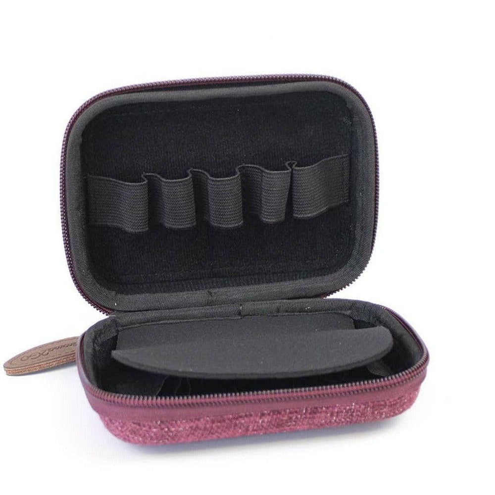 Hemp Hard Shell Travel Essential Oil Carry Bag (Burgundy) Cases Your Oil Tools 