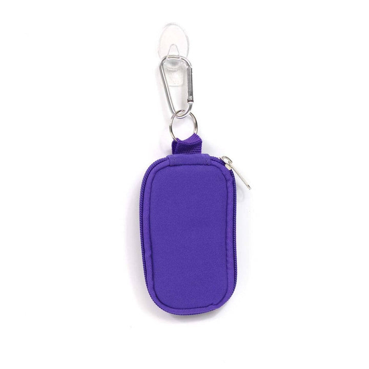 Neoprene Sample Vial Key Chain (Purple) Cases Your Oil Tools 