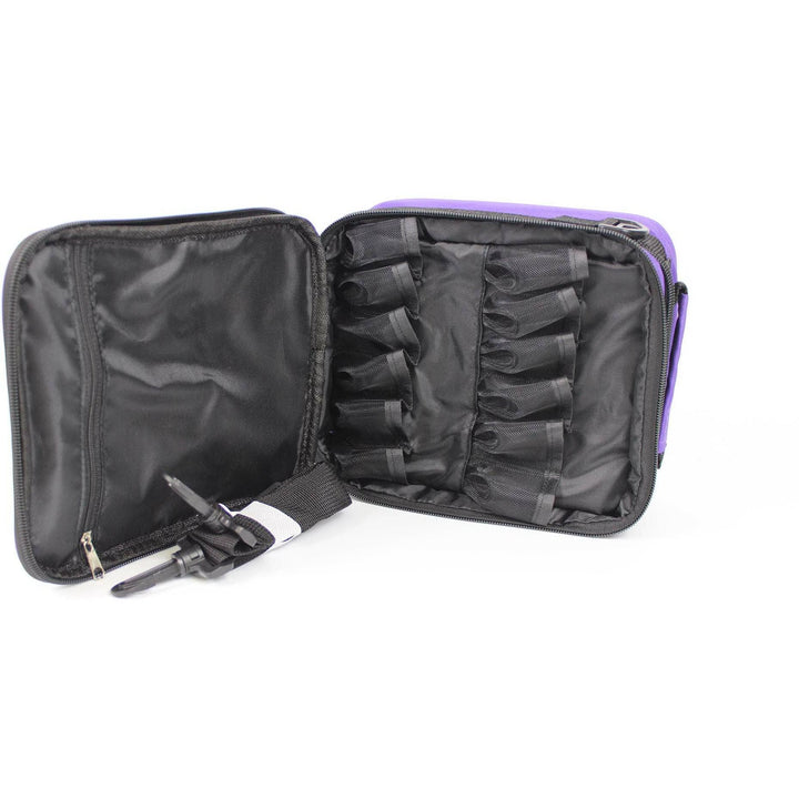 Purple Versatile Essential Oil Carry Travel Case w/ Handle & Shoulder Strap (Holds 42 Bottles) Cases Your Oil Tools 