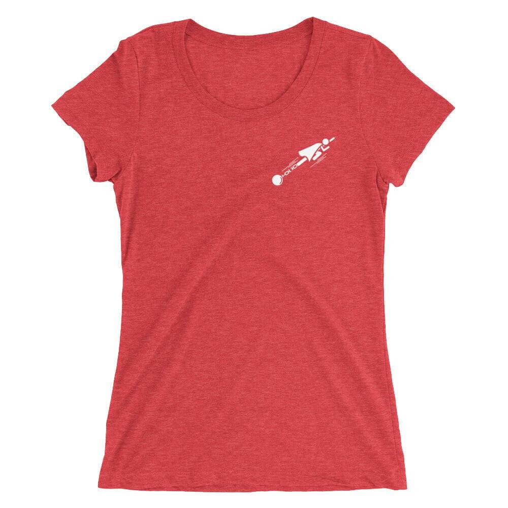 Unleash Your Strengths - Small Logo - Ladies' short sleeve t-shirt Your Oil Tools Red Triblend S 