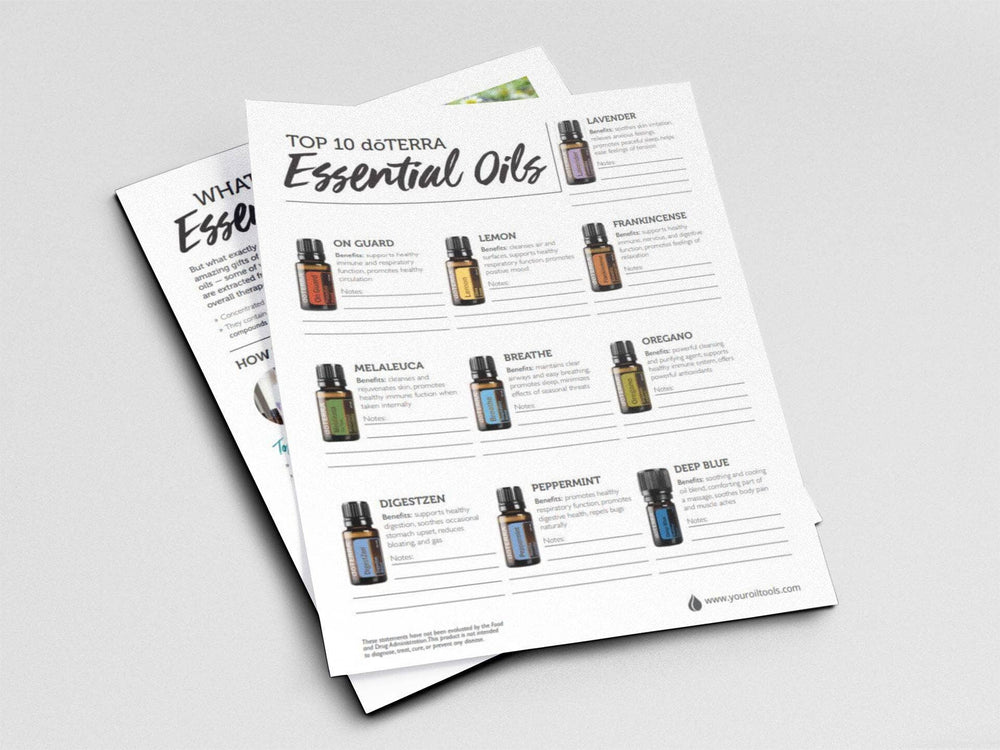Teach doTERRA Essential Oils Tear Sheet Digital Your Oil Tools 