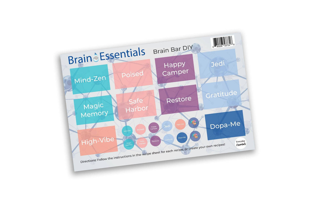 Brain Health Labels & Lid Stickers DIY Your Oil Tools 