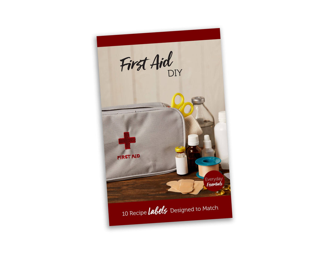 First Aid Recipe Bi-Fold DIY Your Oil Tools 