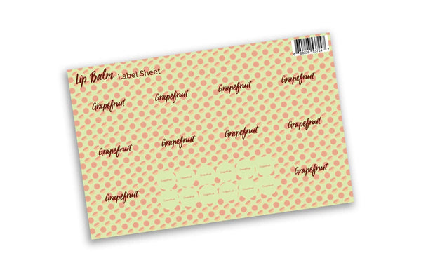 Grapefruit Lip Balm Labels & Lid Stickers at Your Oil Tools