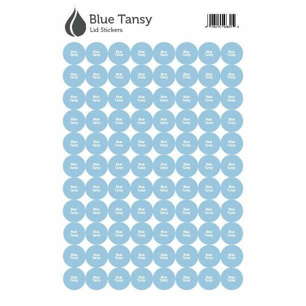 Lid Stickers (Blue Tansy) DIY Your Oil Tools 