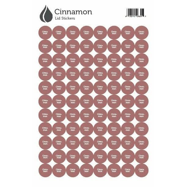 Lid Stickers (Cinnamon) DIY Your Oil Tools 