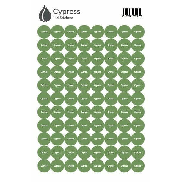 Lid Stickers (Cypress) DIY Your Oil Tools 