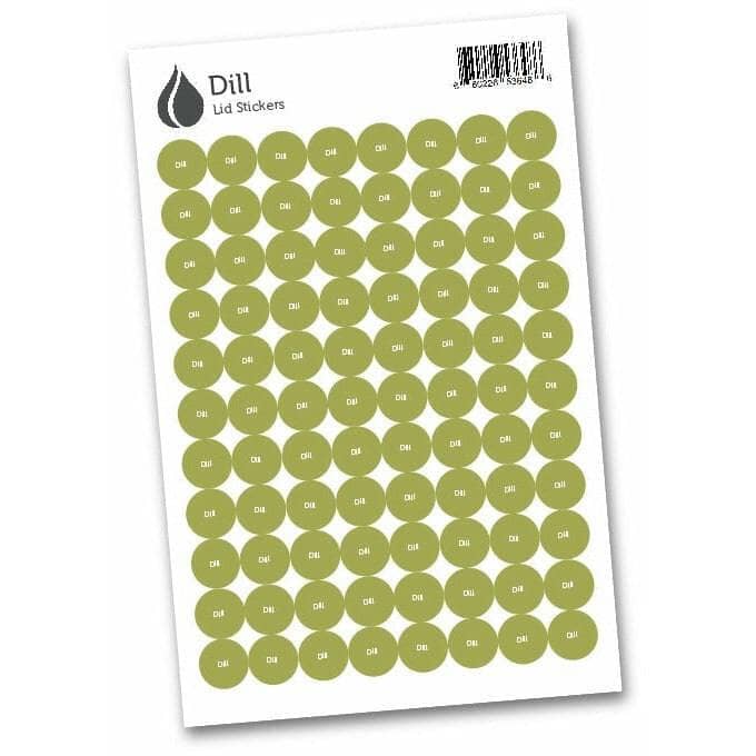 Lid Stickers (Dill) DIY Your Oil Tools 