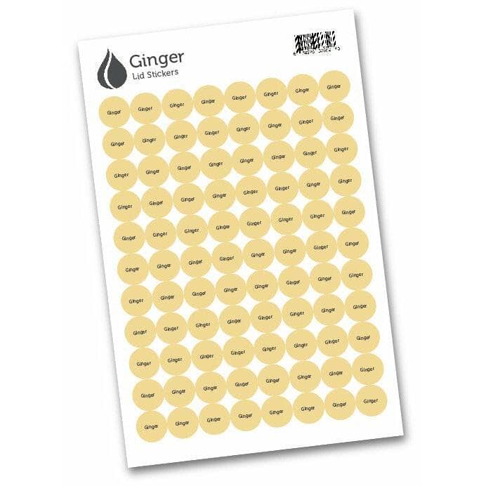 Lid Stickers (Ginger) DIY Your Oil Tools 