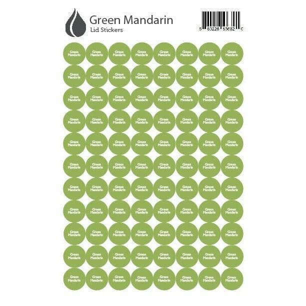Lid Stickers (Green Mandarin) DIY Your Oil Tools 