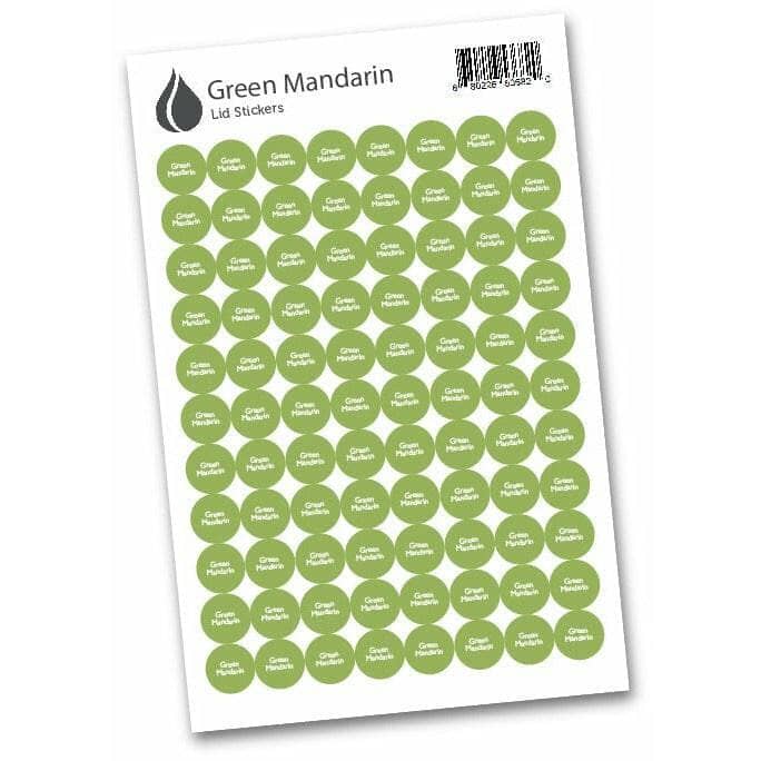 Lid Stickers (Green Mandarin) DIY Your Oil Tools 