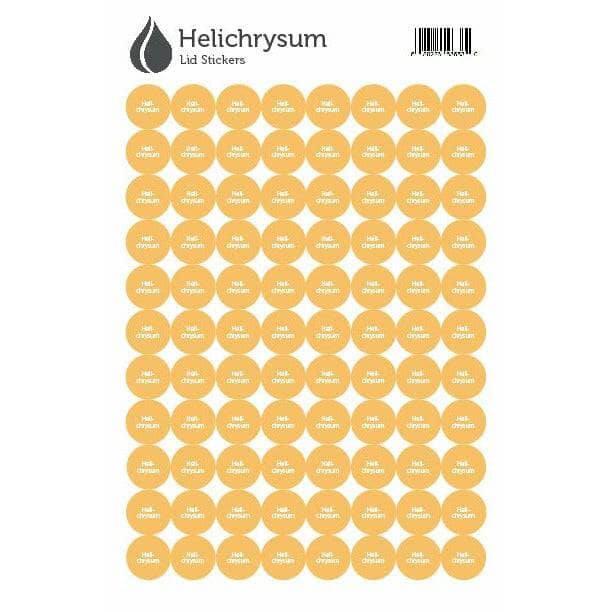 Lid Stickers (Helichrysum) DIY Your Oil Tools 