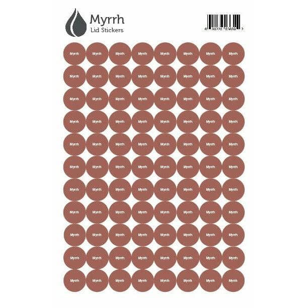 Lid Stickers (Myrrh) DIY Your Oil Tools 