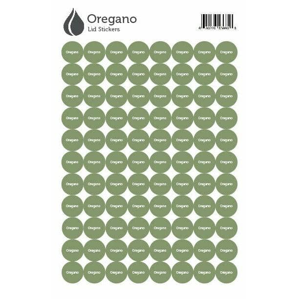 Lid Stickers (Oregano) DIY Your Oil Tools 