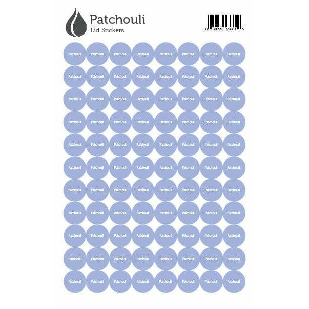 Lid Stickers (Patchouli) DIY Your Oil Tools 