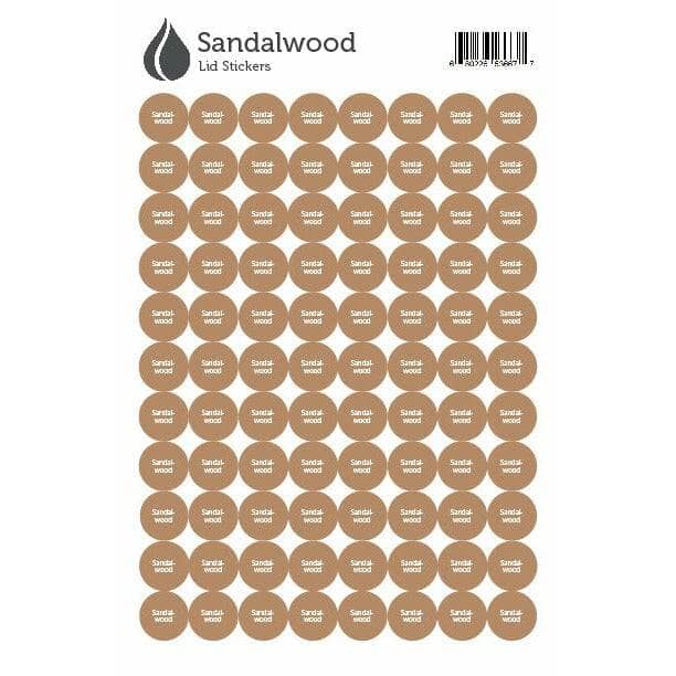 Lid Stickers (Sandalwood) DIY Your Oil Tools 