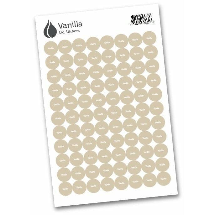 Lid Stickers (Vanilla) DIY Your Oil Tools 