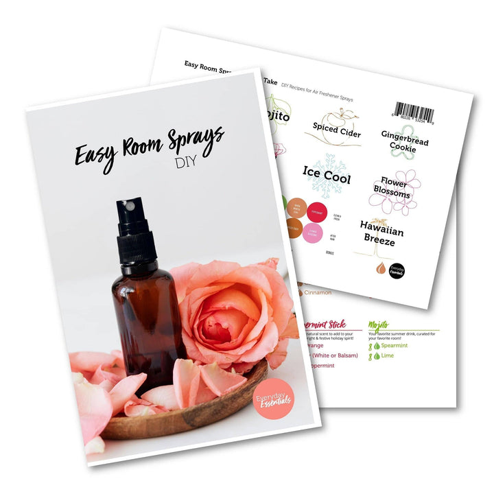 New! Easy Room Sprays Recipes & Labels DIY for Essential Oils DIY Your Oil Tools 