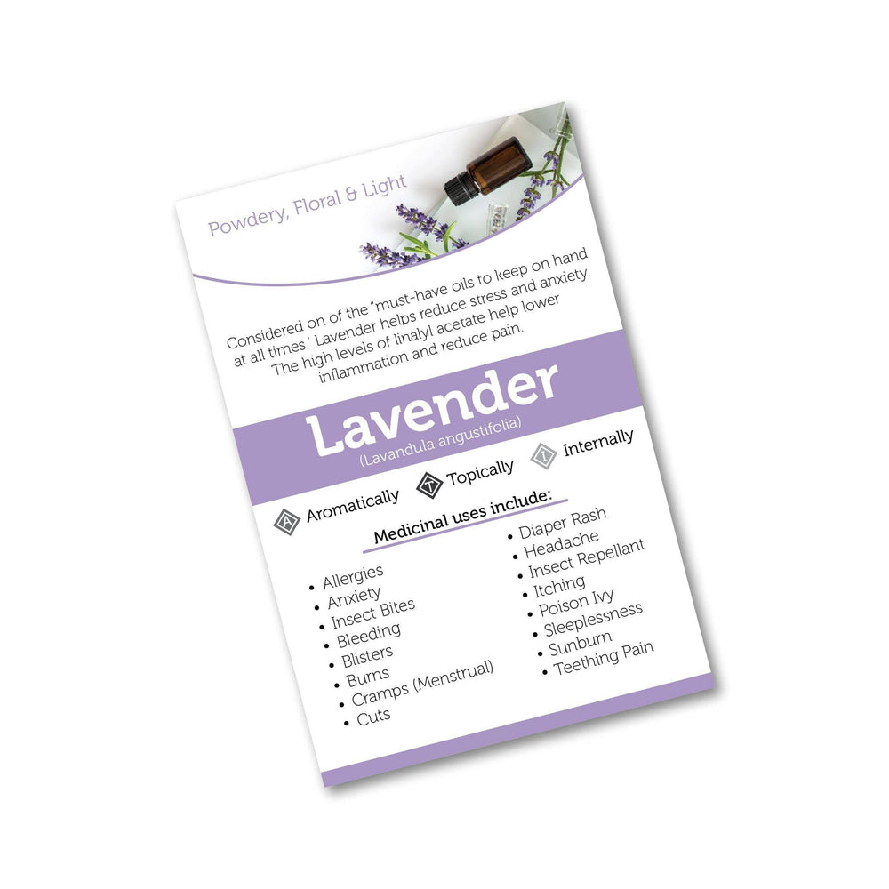 Oil Sharing Sheets (Lavender) DIY Your Oil Tools 