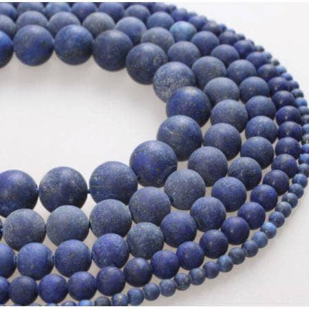 8mm Matte Lapis Lazuli Gemstone Beads Gemstone Your Oil Tools 