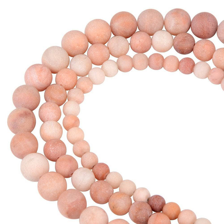 8mm Matte Pink Aventurine Gemstone Beads Gemstone Your Oil Tools 