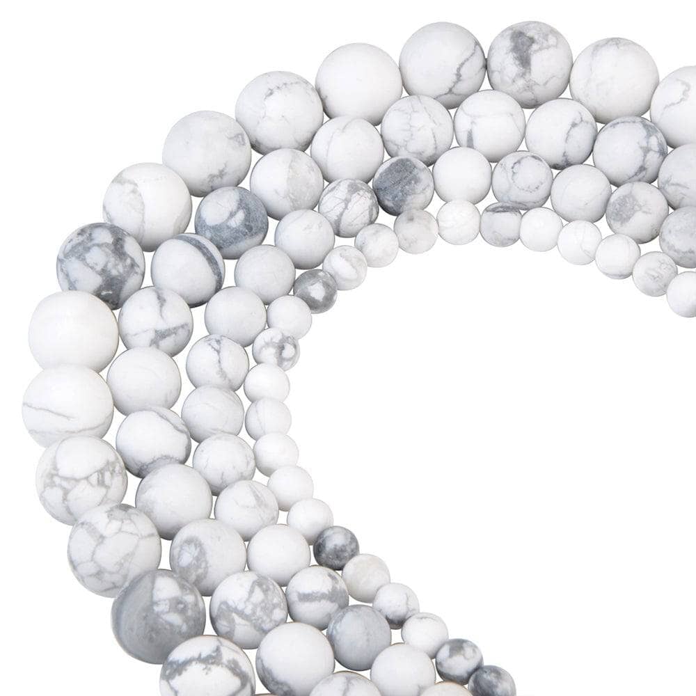 8mm Matte White Howlite Gemstone Beads Gemstone Your Oil Tools 