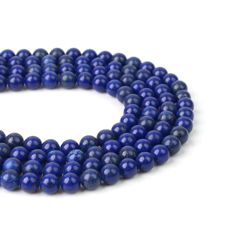 8mm Polished Lapis Lazuli Gemstone Beads Gemstone Your Oil Tools 